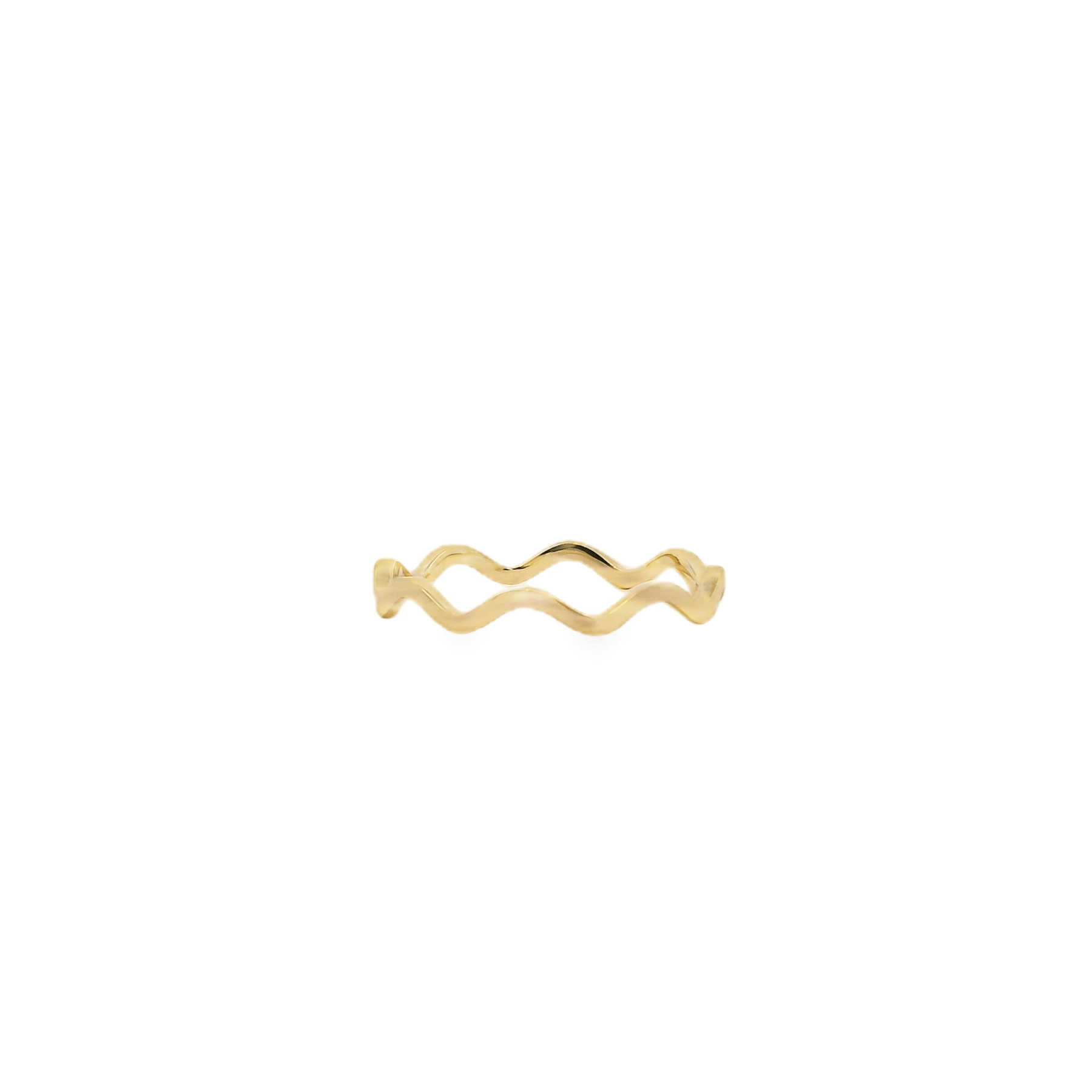 14K Gold Wavy Ring