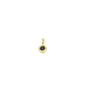 14K Gold Gemstone Charm