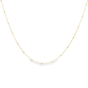 14K Gold Satellite Ball Choker