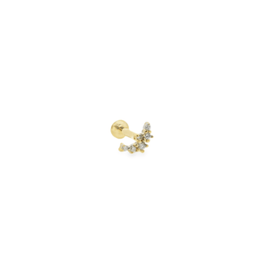 14K Gold Diamond Climber Single Earring