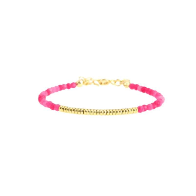Colourful Bracelet with Rondel Links