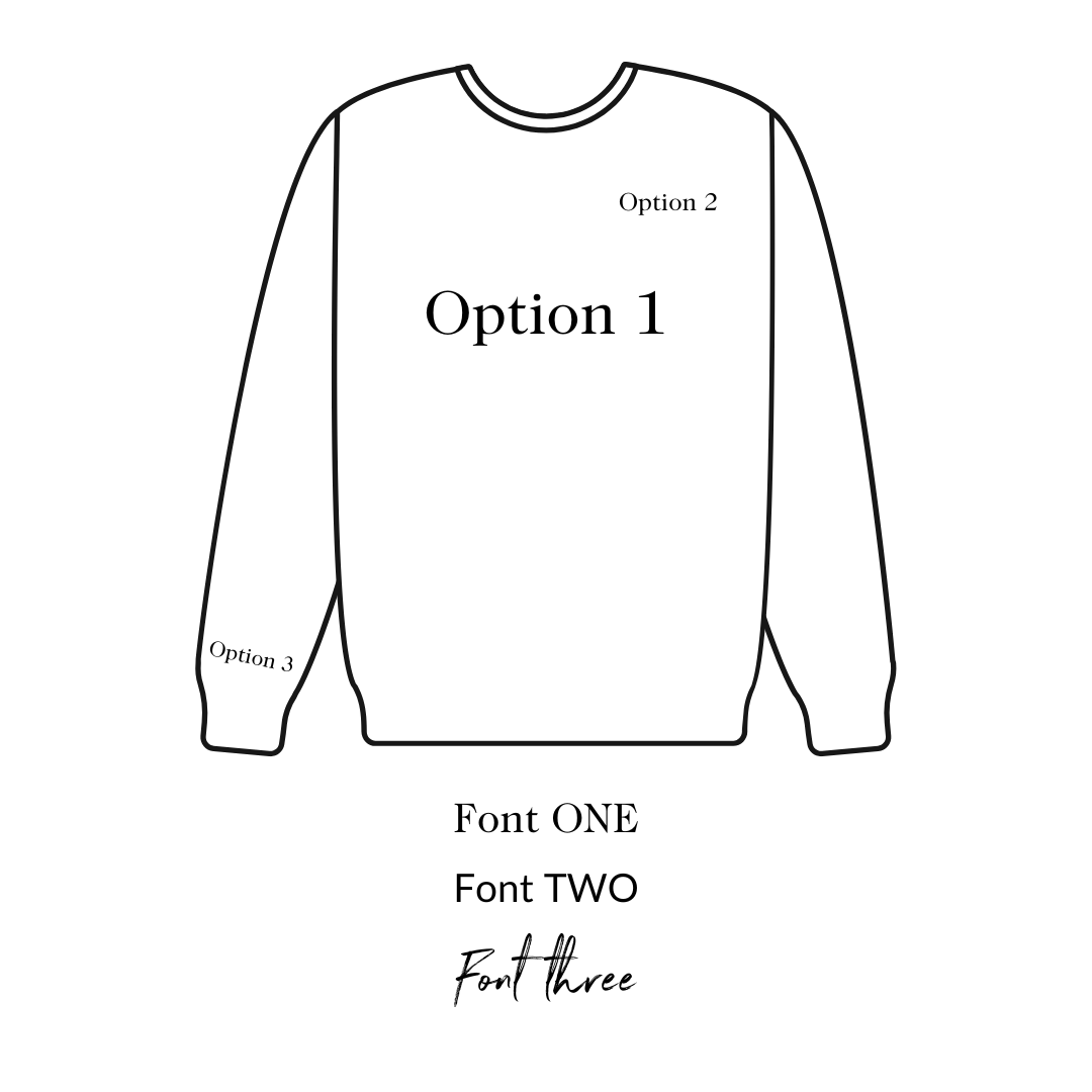 Cropped Custom Sweatshirt