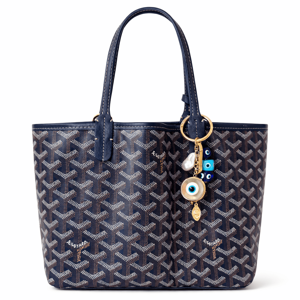 Evil Eye & Pearl Bag Charm