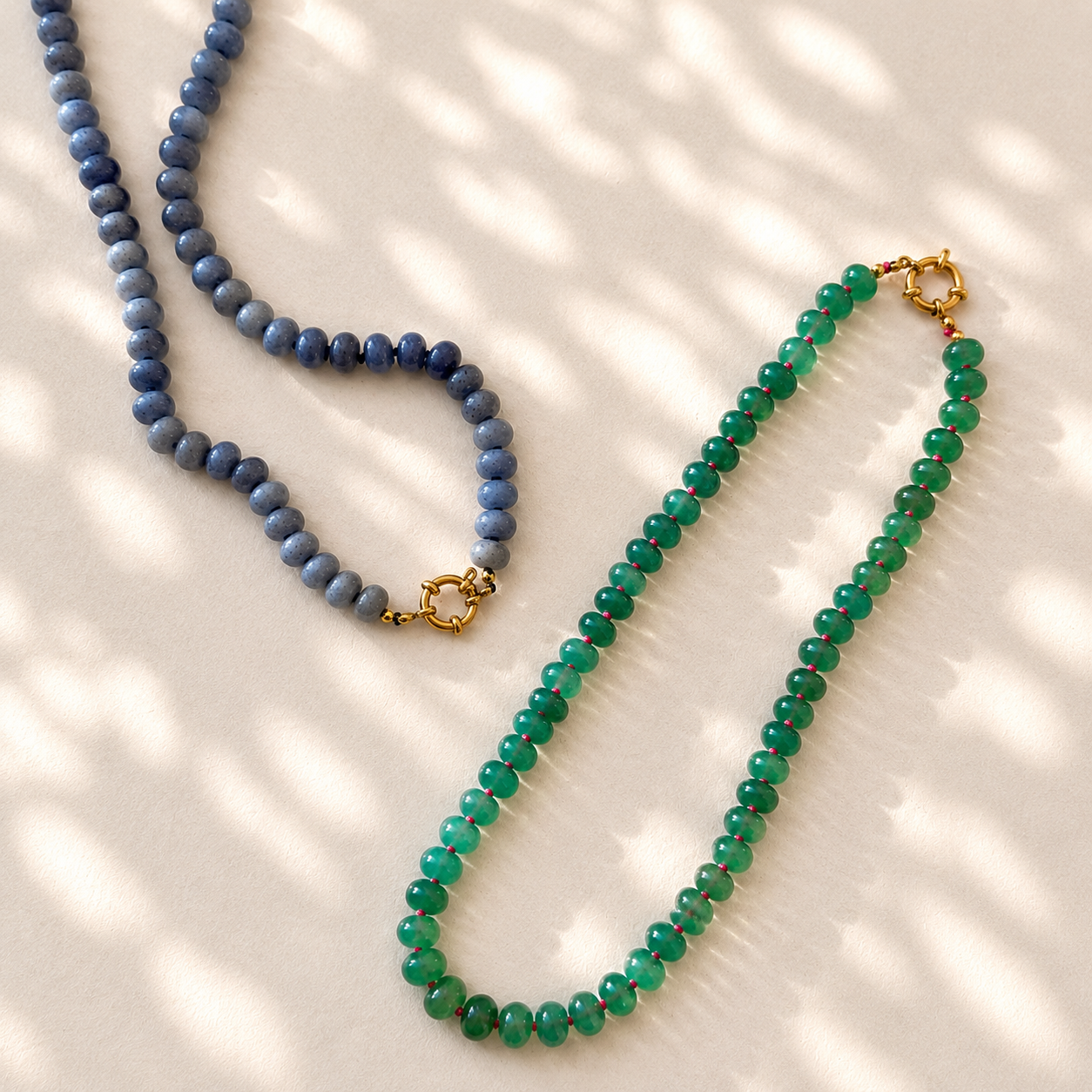 Green Miranda Beaded Necklace