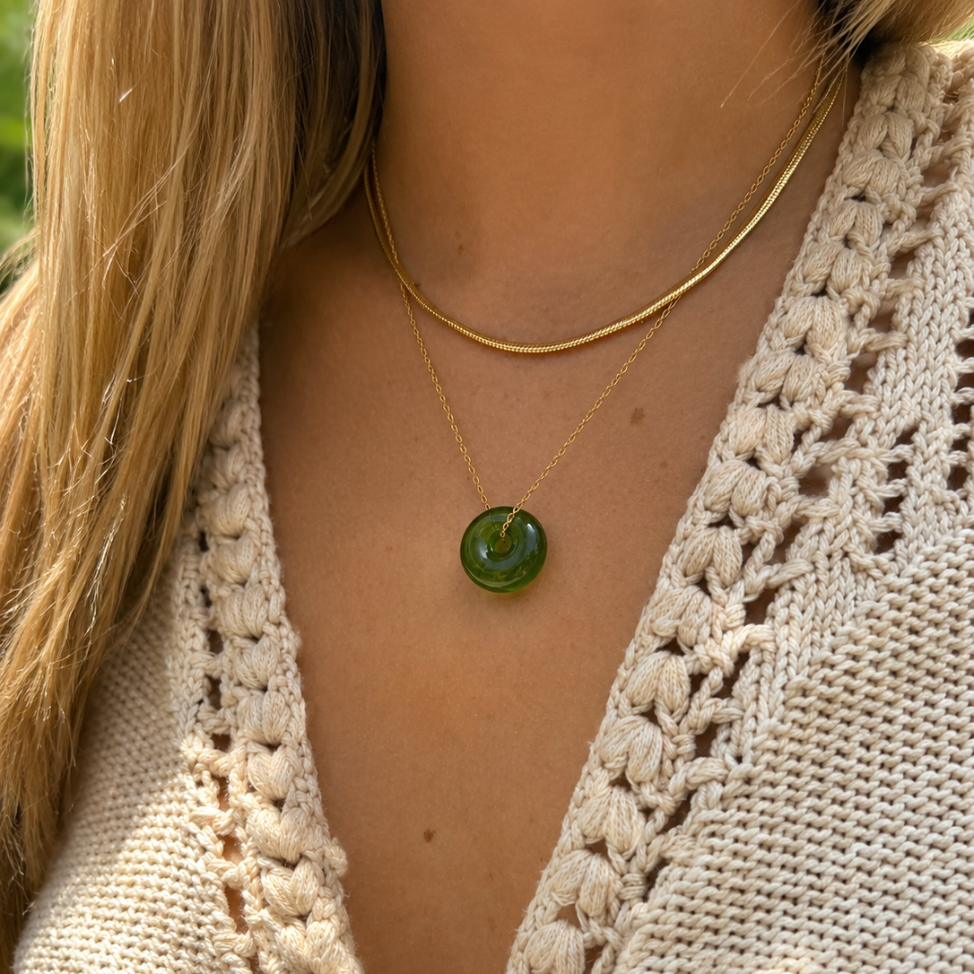 Hand-Torched Glass Beads Necklace