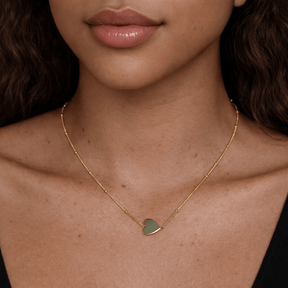 Sideways Heart Satellite Choker