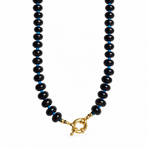 Black Miranda Beaded Necklace