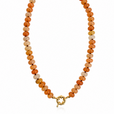 Brown Miranda Beaded Necklace