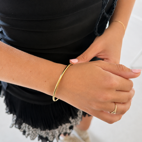 classic thin gold bangle