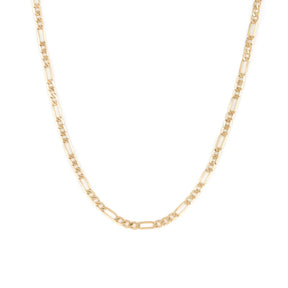 10K Gold Gentle Figaro Necklace