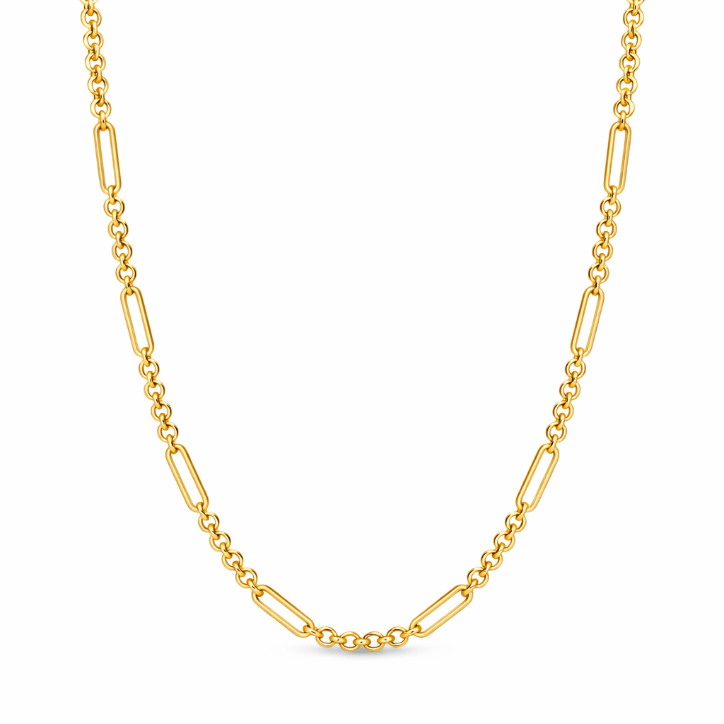 10K Trombone Mixed Link Chain