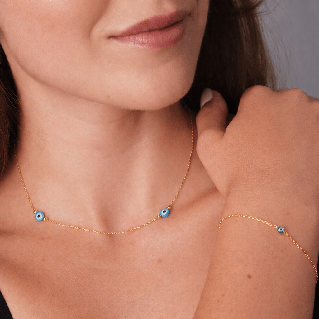 Satellite Evil Eye Necklace