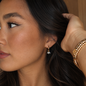 Clear Stone Hoop Charm