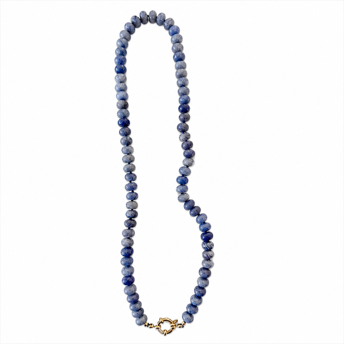 Blue Miranda Beaded Necklace