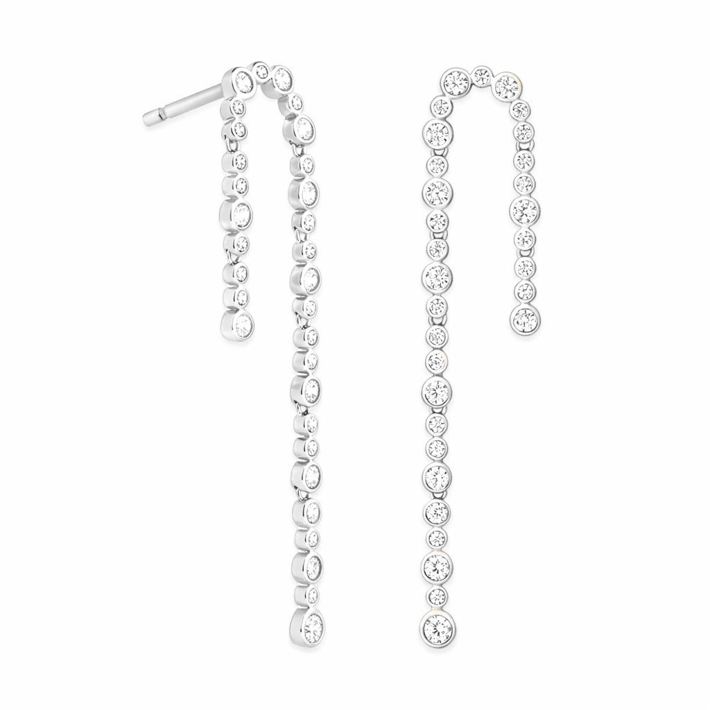 Tennis Drop Earrings