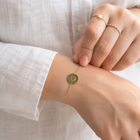 Engravable Disc Bracelet