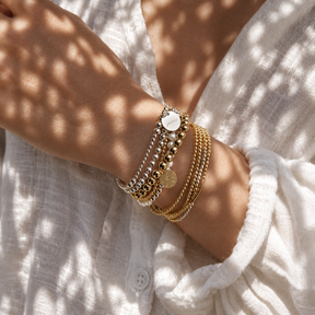 Erin Mixed Metal Bead Bracelet