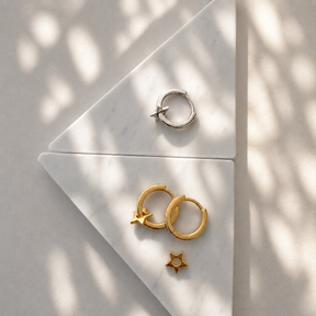 Star Huggie Hoops