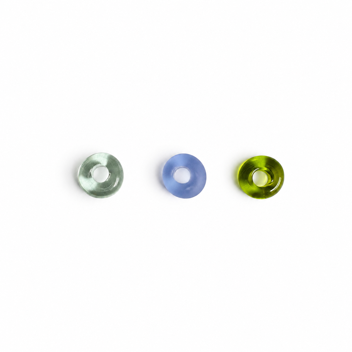 Glass Blown Beads Trio Necklace