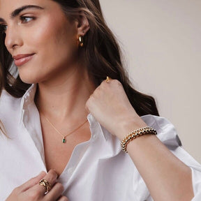 layered gold filled ball bracelets