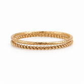 Double Stacking Texted Rings
