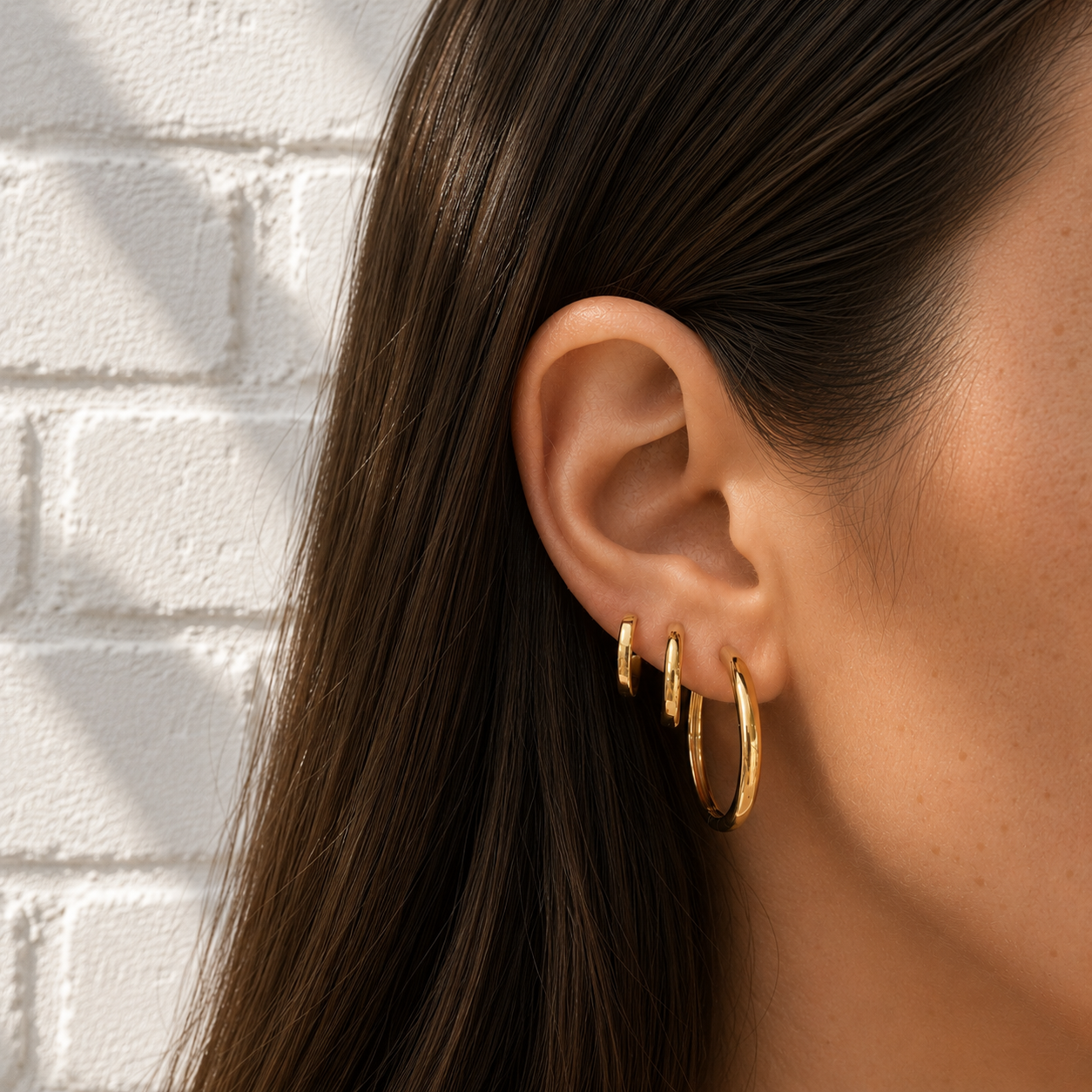 thin old vermeil everyday hoops