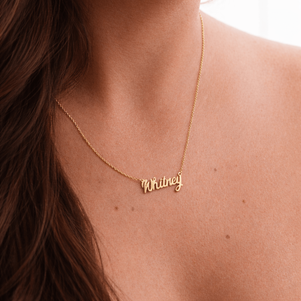 custom your own name necklace in any material