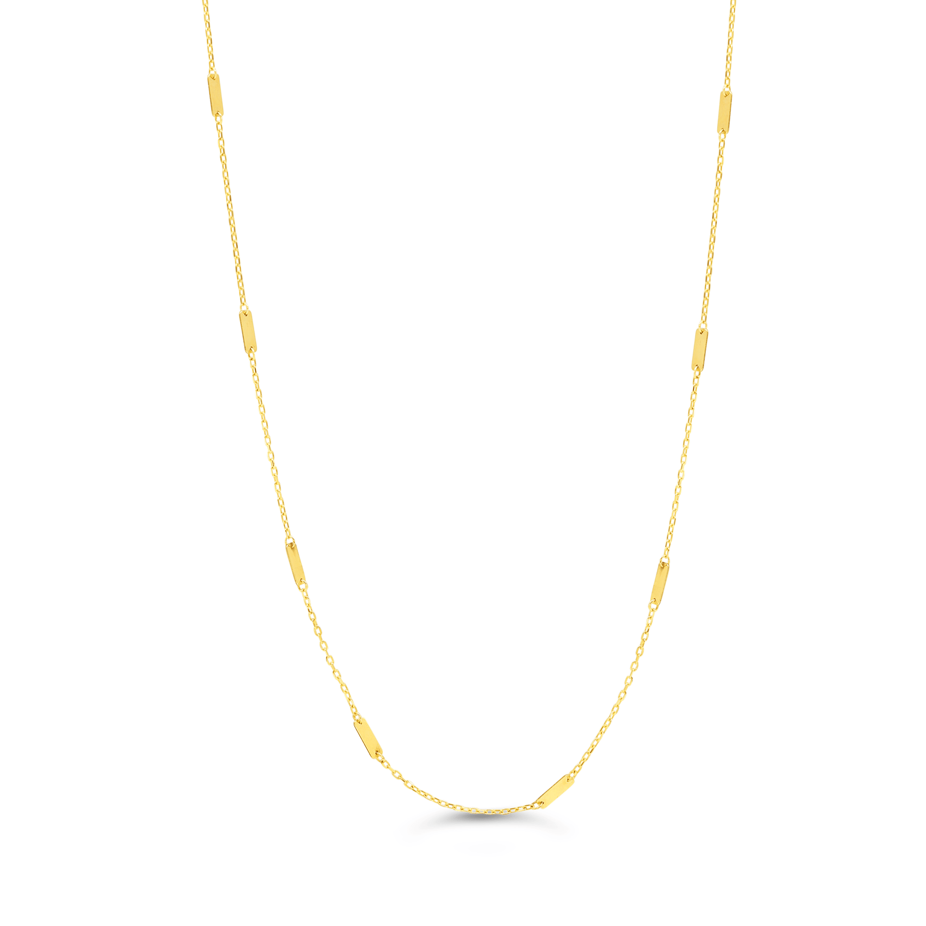 10K Shiny Multi Bar Necklace