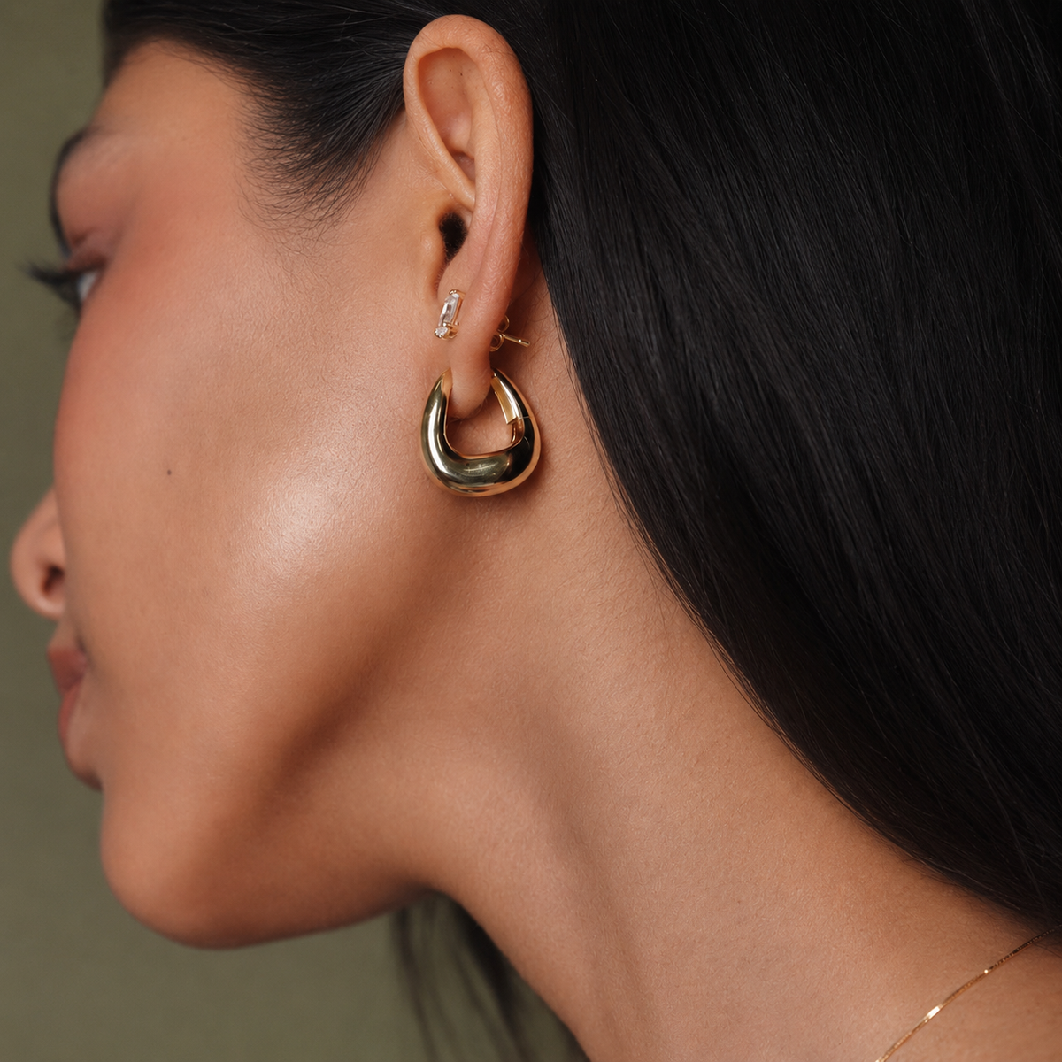large think gold hoops