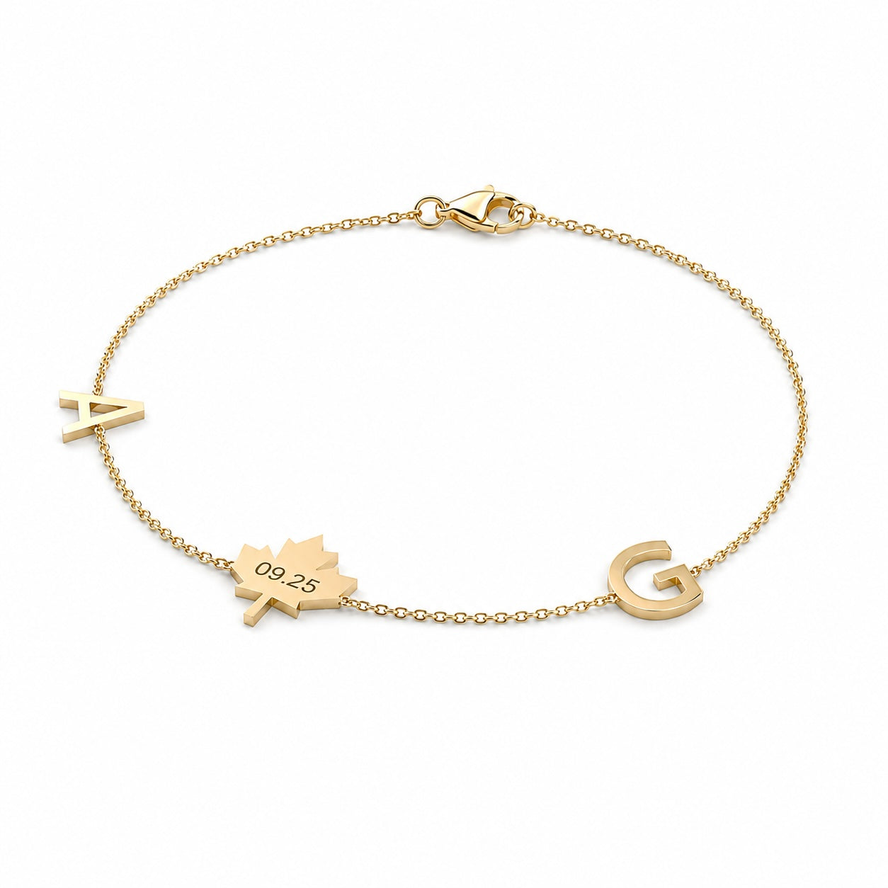 Custom Maple Leaf Bracelet