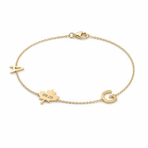 Custom Maple Leaf Bracelet