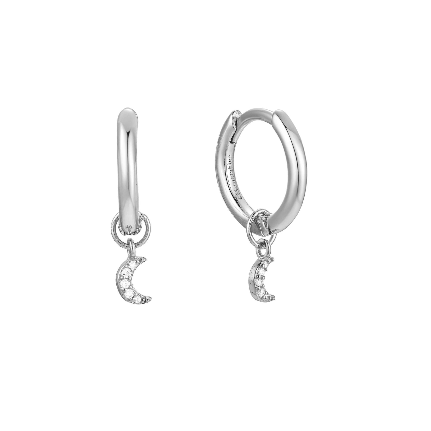 Taylor Single Tiny Hoop with Charm