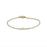 name bracelet made in Canada hot selling in any metal - real gold,  vermeil or sterling silver