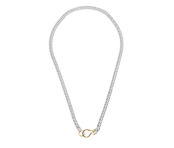 Hook Necklace Silver Beatrize Palacios