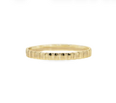 14K Gold Fluted Ring