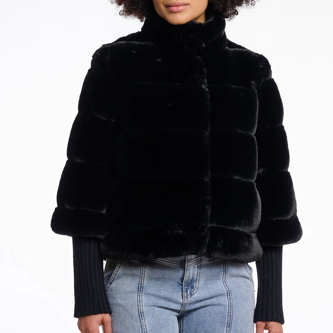 Feline Faux Fur Jacket