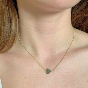 Sideways Heart Satellite Choker