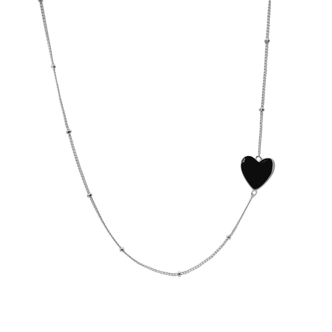 Sideways Heart Satellite Choker