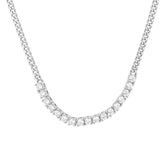 Tennis Bold Curb Necklace