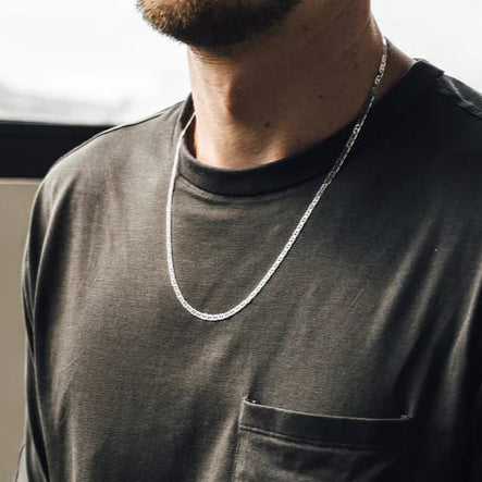 Flat Mariner Chain - Sterling Silver
