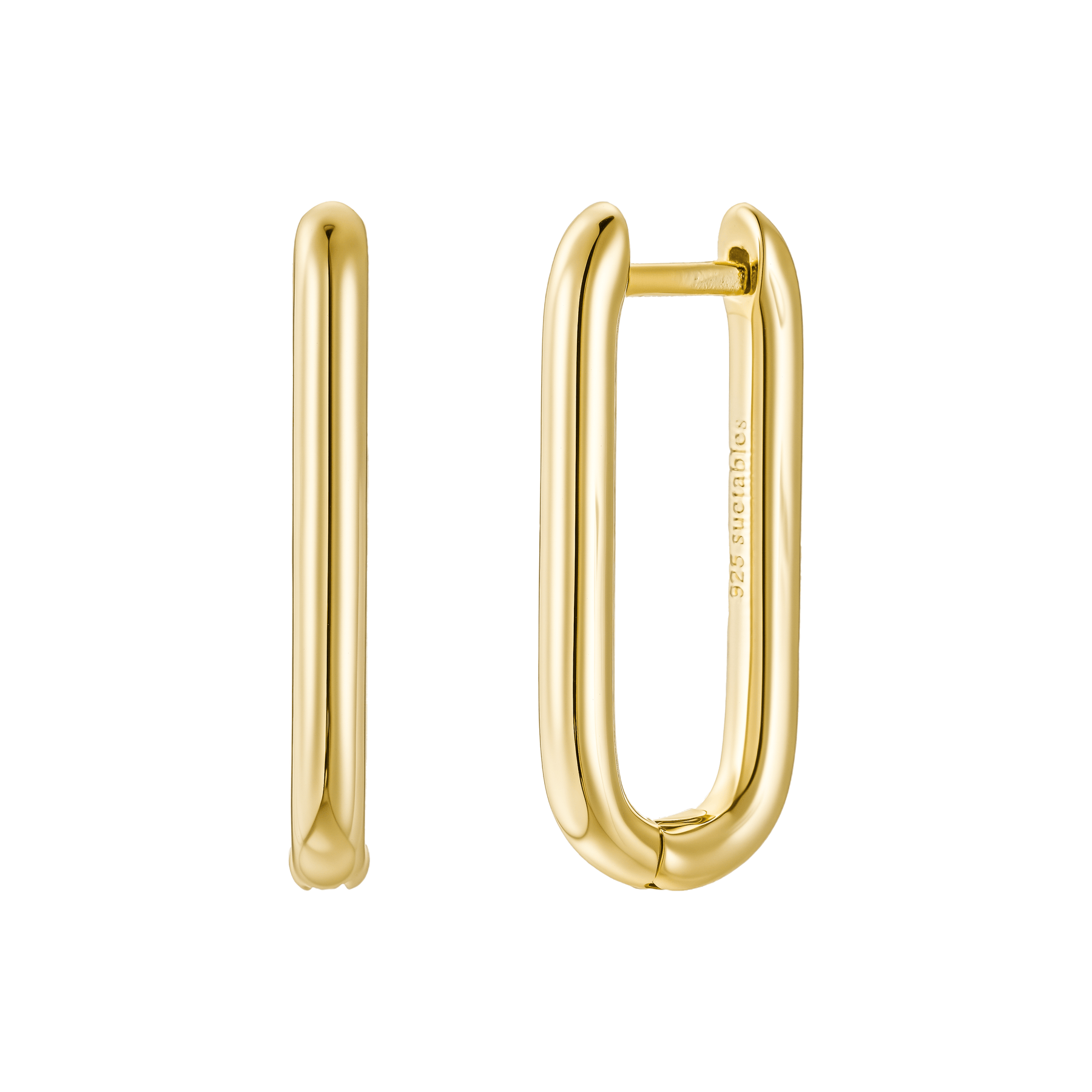Hand-Torched Emerald Green Foam U Hoops