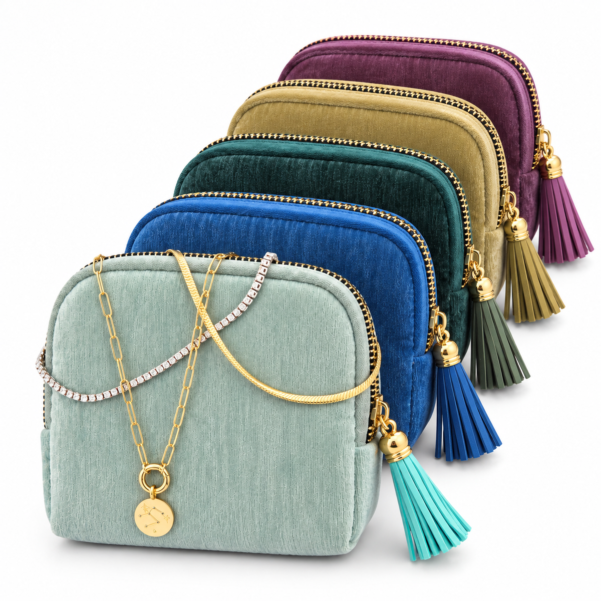 Velvet Jewelry Travel Case