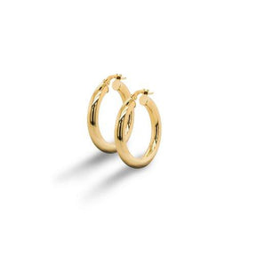 10K Gold Bethany Thick Hollow Hoops