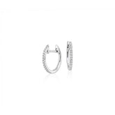 Leah 14k Gold Diamond Hoops - Suetables
