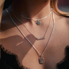 Paige Tag - sterling silver, gold & rose gold dipped - Suetables