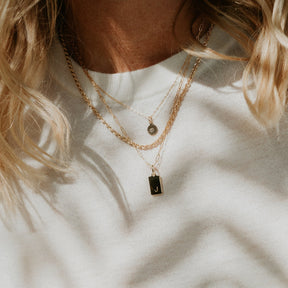 gold layered necklaces