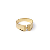10K Gold Michelle Initial Ring