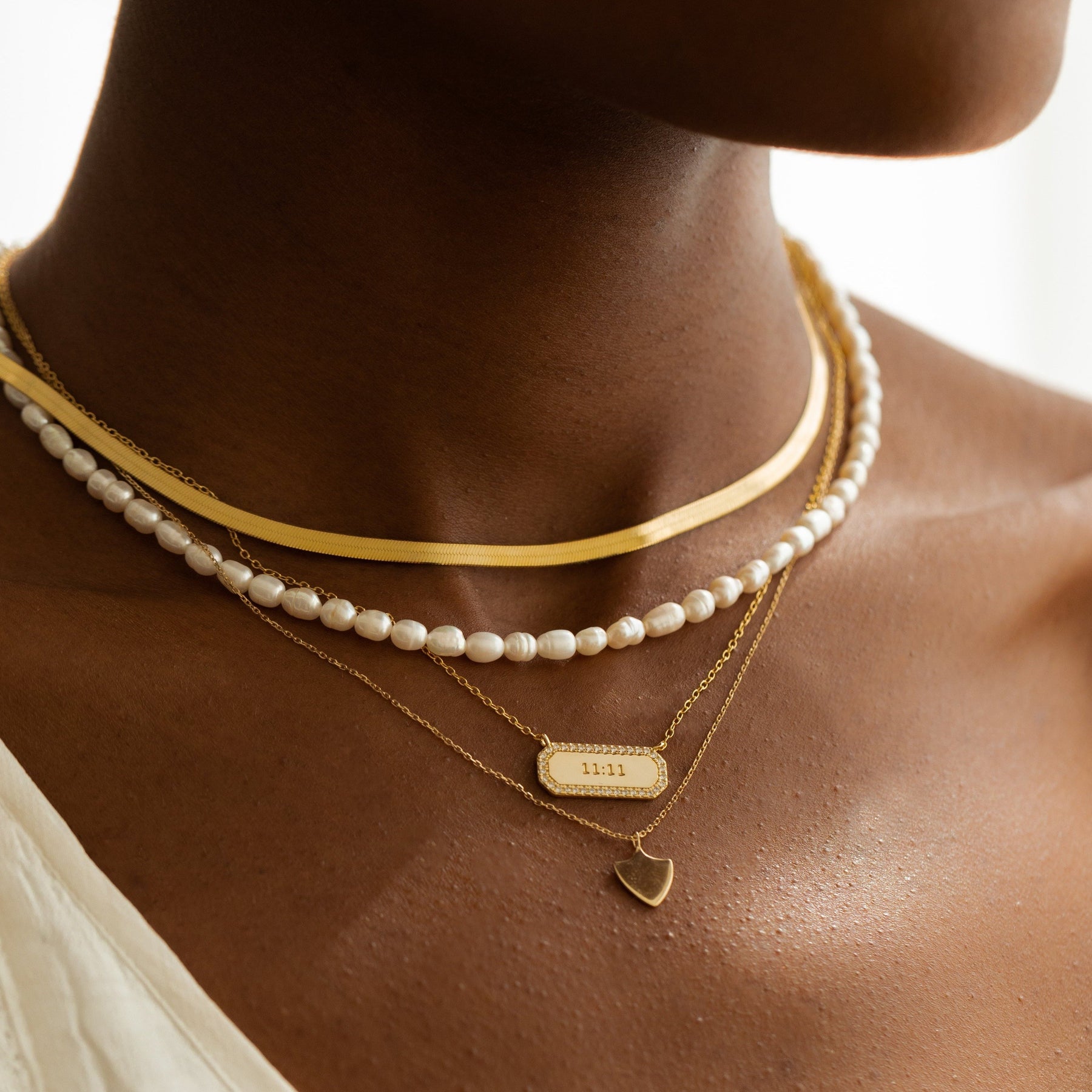 The Mimi - Heart Initial Necklace Gold, Silver, Rose | Misuzi
