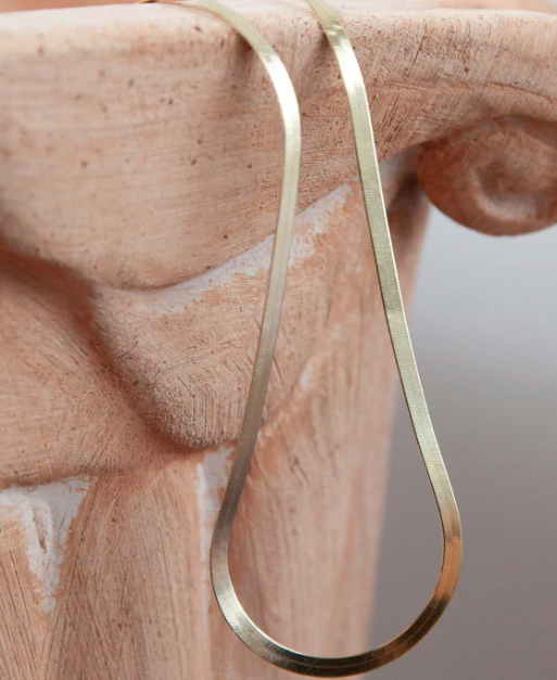 10k Gold Herringbone Necklace