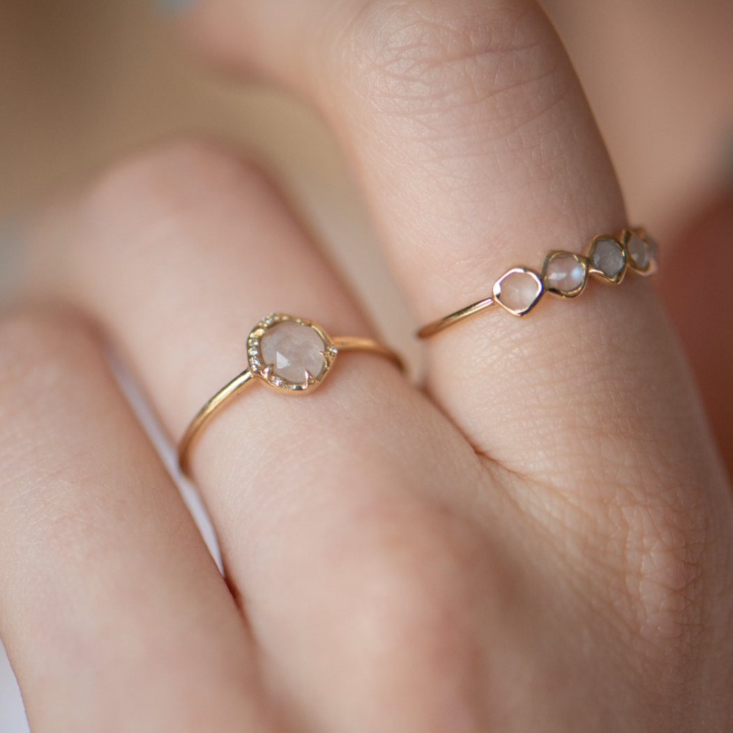 Moonstone Engagement Rings